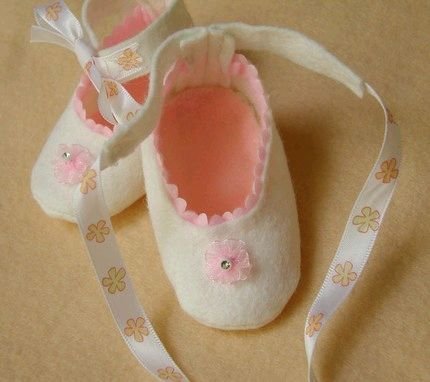 keçeden bebek ayakkabıları