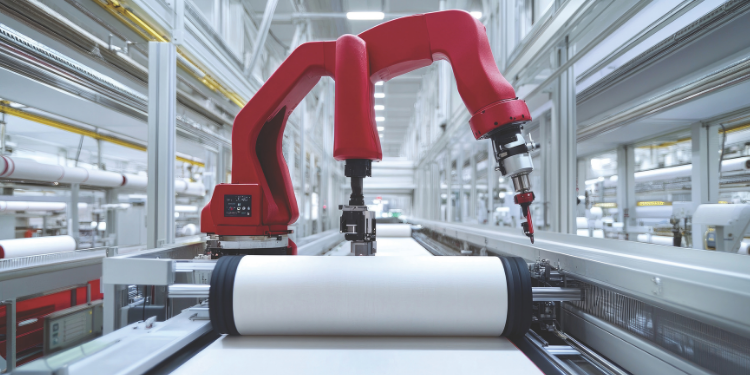 Robotik sistemler tekstil finisaj hatlarında kumaş taşımayı dönüştürüyor.