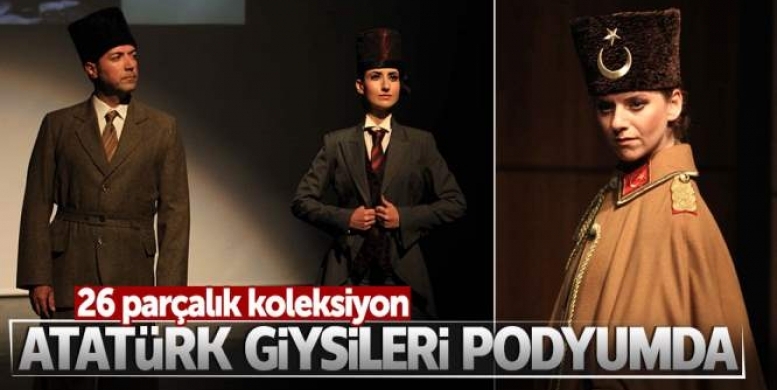 Samsun'da Atatürk giysileri podyuma çıktı