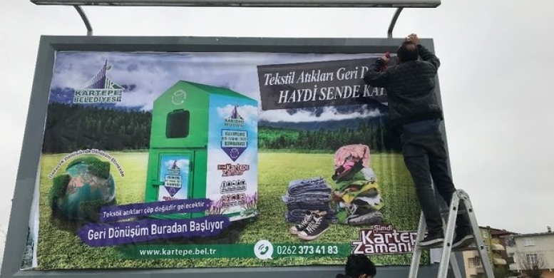 Kartepe’de tekstil konteynerleri dağıtılıyor