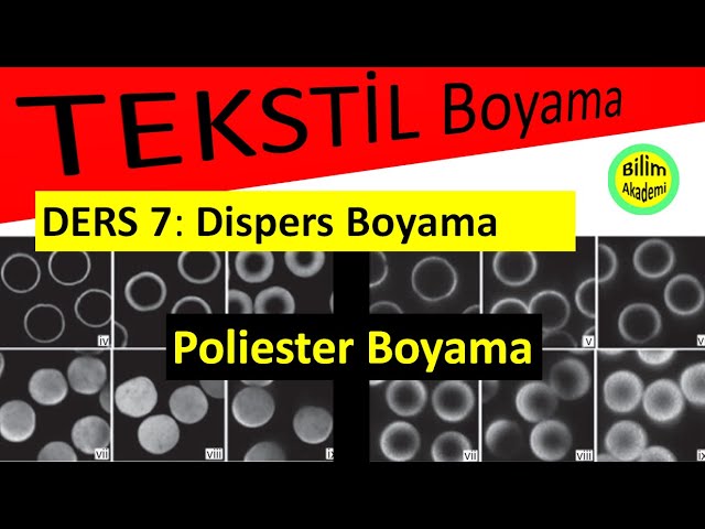 Dispers boyamada gizli değişken: Partikül boyutu dağılımı